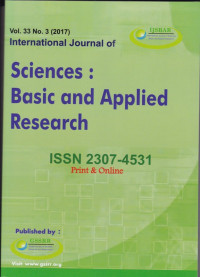 International Journal of Sciences : Basic and Applied Research ( IJSBAR) (Jurnal Vol. 33 No.3 2017)