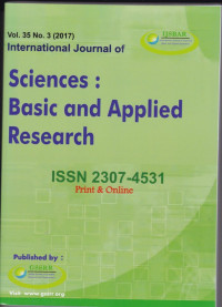 International Journal of Sciences : Basic and Applied Research ( IJSBAR) (Jurnal Vol. 35 No.3 2017)