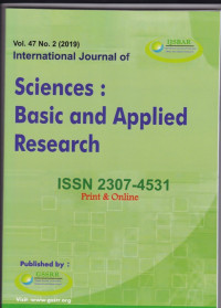 International Journal of Sciences : Basic and Applied Research ( IJSBAR) ( Jurnal Vol 47 No 2 2019)