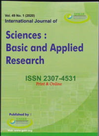 International Journal of Sciences : Basic and Applied Research ( IJSBAR) ( jurnal Vol 49 No 1 2020 )