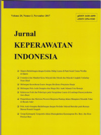 Jurnal Keperawatan Indonesia JKI (Jurnal Vol.20 No.3 Tahun  2017)