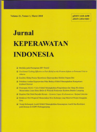 Jurnal Keperawatan Indonesia JKI ( Jurnal Vol.21 No.1 2018)