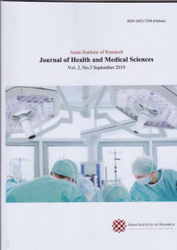 Journal of Health and Medical Science ( jurnal Vol 2 No 3 2019 )