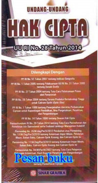 Undang-Undang Hak Cipta UU RI No.28 Tahun 2014