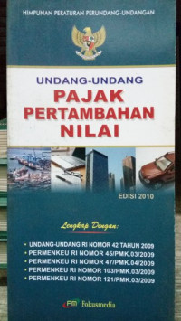 Undang-Undang Pajak Pertambahan Nilai