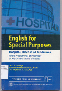 English For Special Purposes : Hospital, Diseases & Medicines
