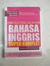 Pintar percakapan Bahasa Inggris Super Komplit