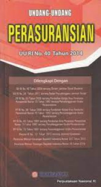 Image of Undang-Undang Perasuransian (UU RI No.40 tahun 2014)