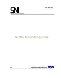 Image of Spesifikasi desain untuk konstruksi kayu