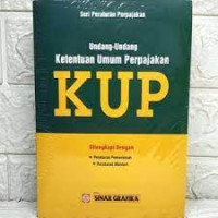 Undang-Undang Ketentuan Umum Perpajakan (KUP)
