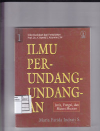 Ilmu Perundang-Undangan Jenis, Fungsi dan Materi Muatan Buku 1