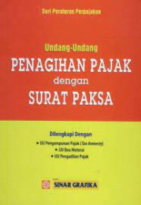 Undang-Undang  Penagihan Pajak dengan Surat Paksa
