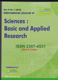 International Journal of Sciences : Basic and Applied Research ( IJSBAR) (Jurnal Vol. 41 No.1 2018)