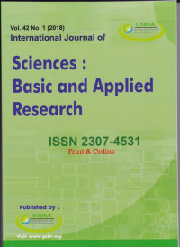 International Journal of Sciences : Basic and Applied Research ( IJSBAR) (Jurnal Vol. 42 No.1 2018)