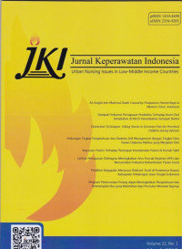 Jurnal Keperawatan Indonesia JKI (Jurnal Volume 22 No.1 2019)