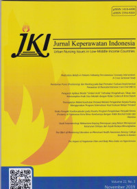 Jurnal Keperawatan Indonesia JKI (Jurnal Volume 22 No.3 2019)