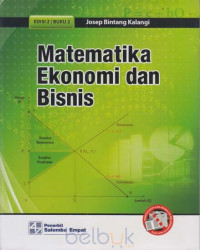 Matematika Ekonomi dan bisnis buku 1 Edisi 2